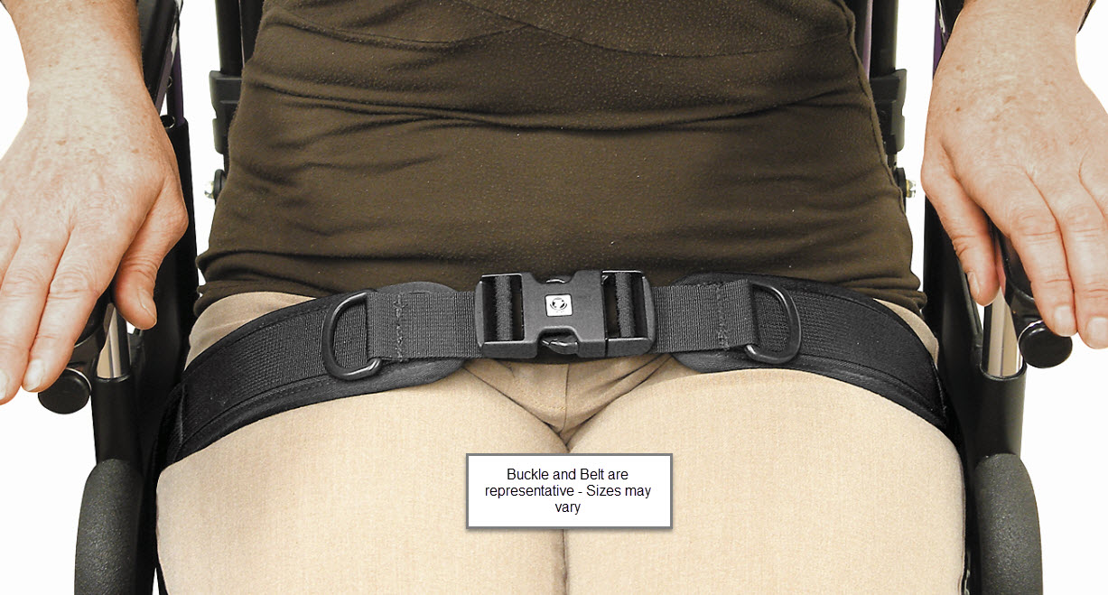 Padded Center Pull Two Point Hip Belt w/ Push Button