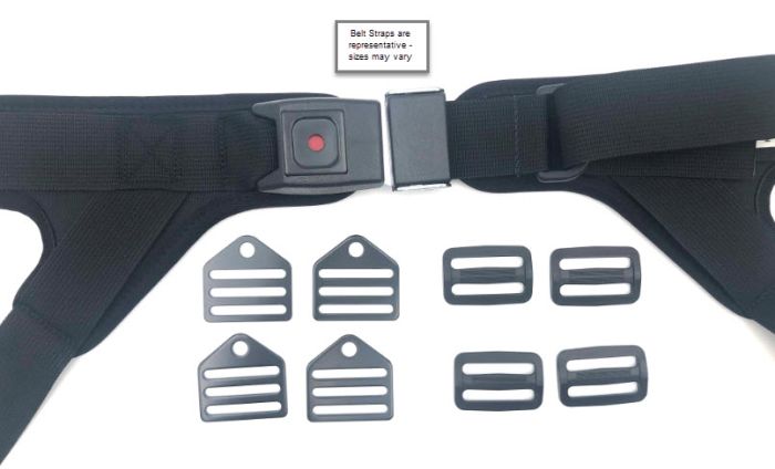 Hip Belt, 1 TheraFit 4-Point Y-Style, PB Security Buckle, Small