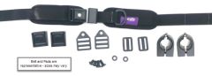 Hip Belt, 1.5" TheraFit Single Pull, PB Security, 9.25 x 2.5 Pads w/ Clips, Cams, Clamps