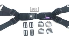 Hip Belt, 1.5" TheraFit 4-Point, SR Buckle, 7.25 x 2.25 Pads w/ Adj Straps