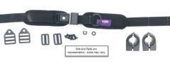 Hip Belt, 1.5" TheraFit Single Pull, PB Security, 7.25 x 2.25 Pads w/ Clips, Clamps