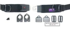 Hip Belt, 1.5" TheraFit Rear Pull, PB Security, 9.25 x 2.50 Pads w/ Clips, Collars