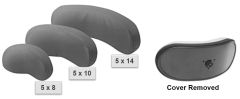 Headrest Pad, Pro-Fit Soft Pad w/ Smooth Cover, 5 x 14, Thin
