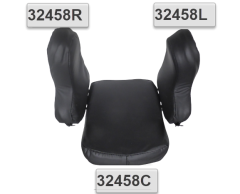 Headrest Pad, Tri-form, Curved, Right Side