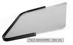 25.5W x 22D Grey Tray, No BC, PVC Rim