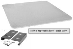 29.5W x 23.5D Grey Tray, No BC, U Slide 1-1/2 Unattached